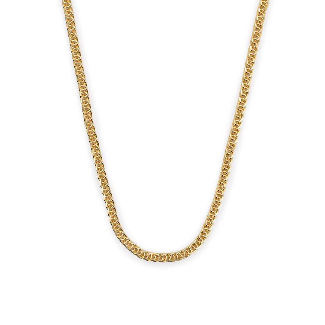 Gold 2.6mm Square Spiga Chain - Image 3