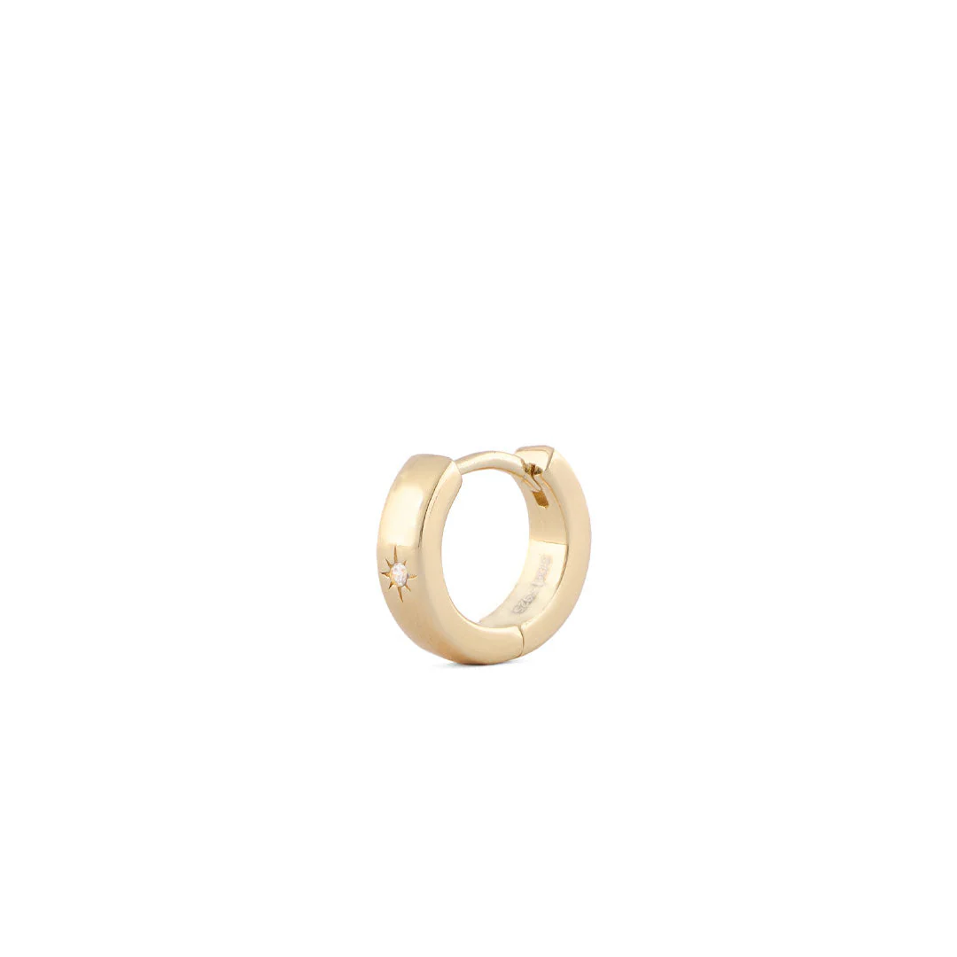 Gold Asteria Hoop Earring - Image 3