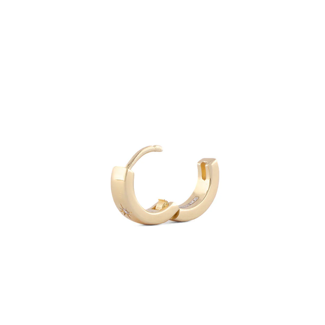 Gold Asteria Hoop Earring - Image 5