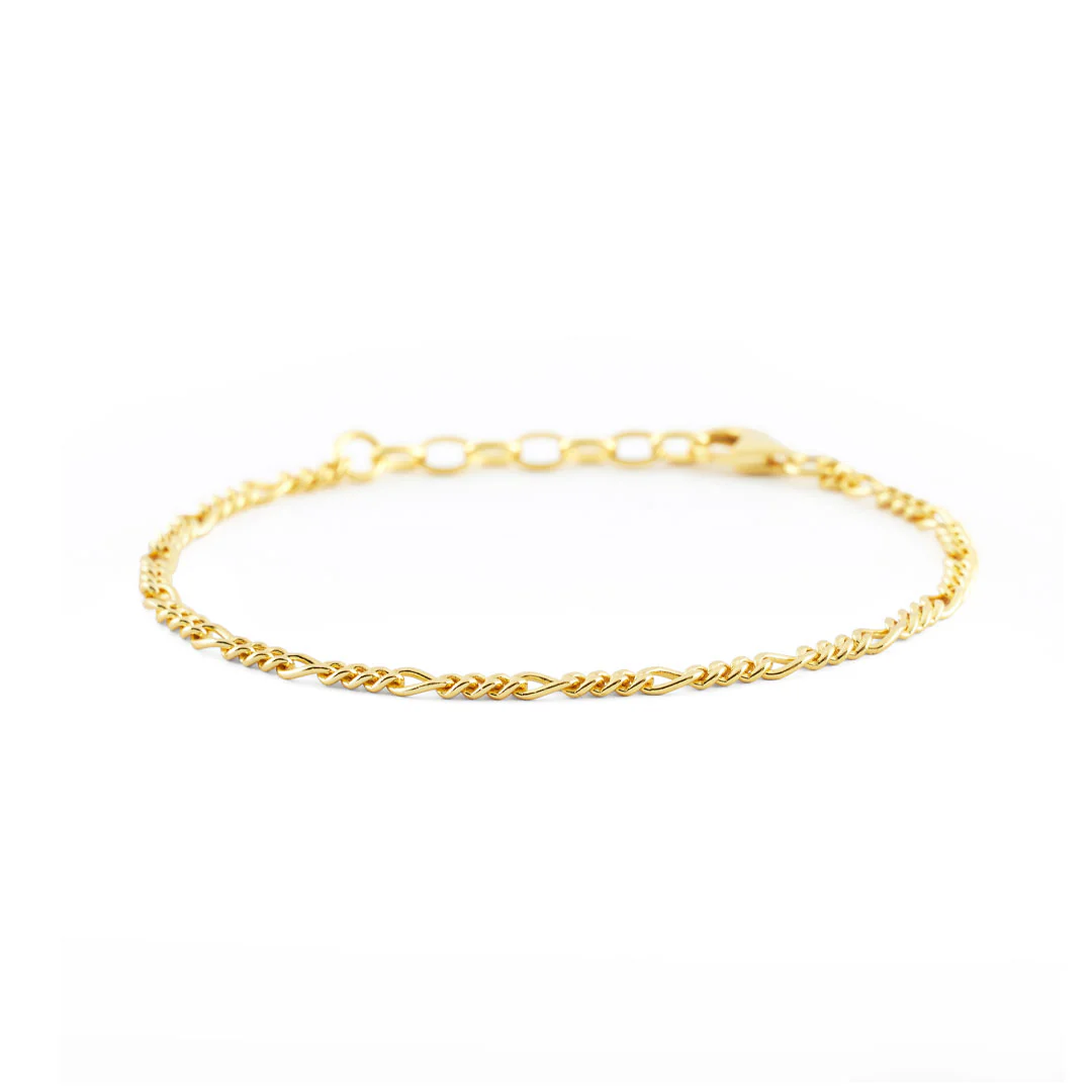 Gold Figaro Bracelet - Image 3