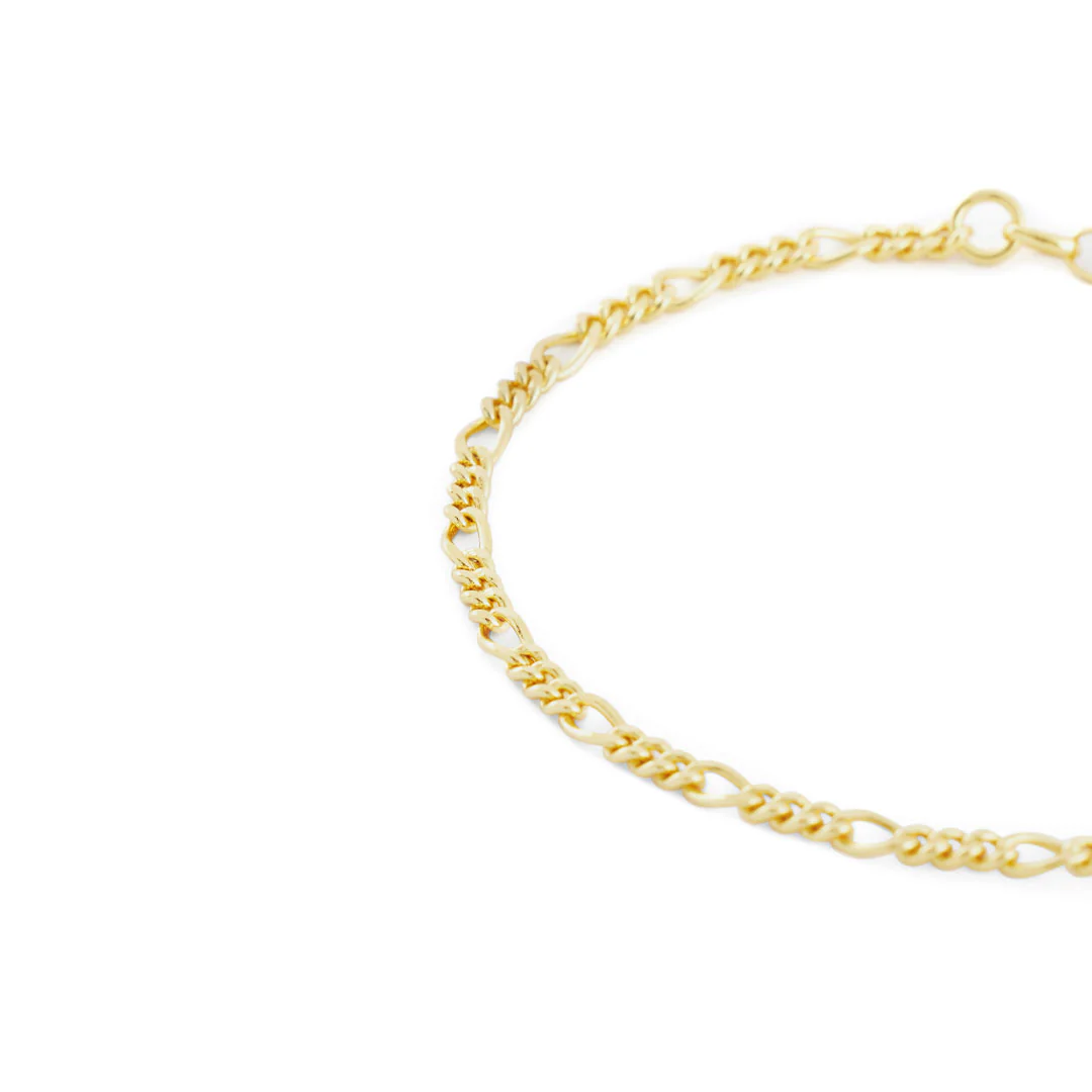 Gold Figaro Bracelet - Image 7