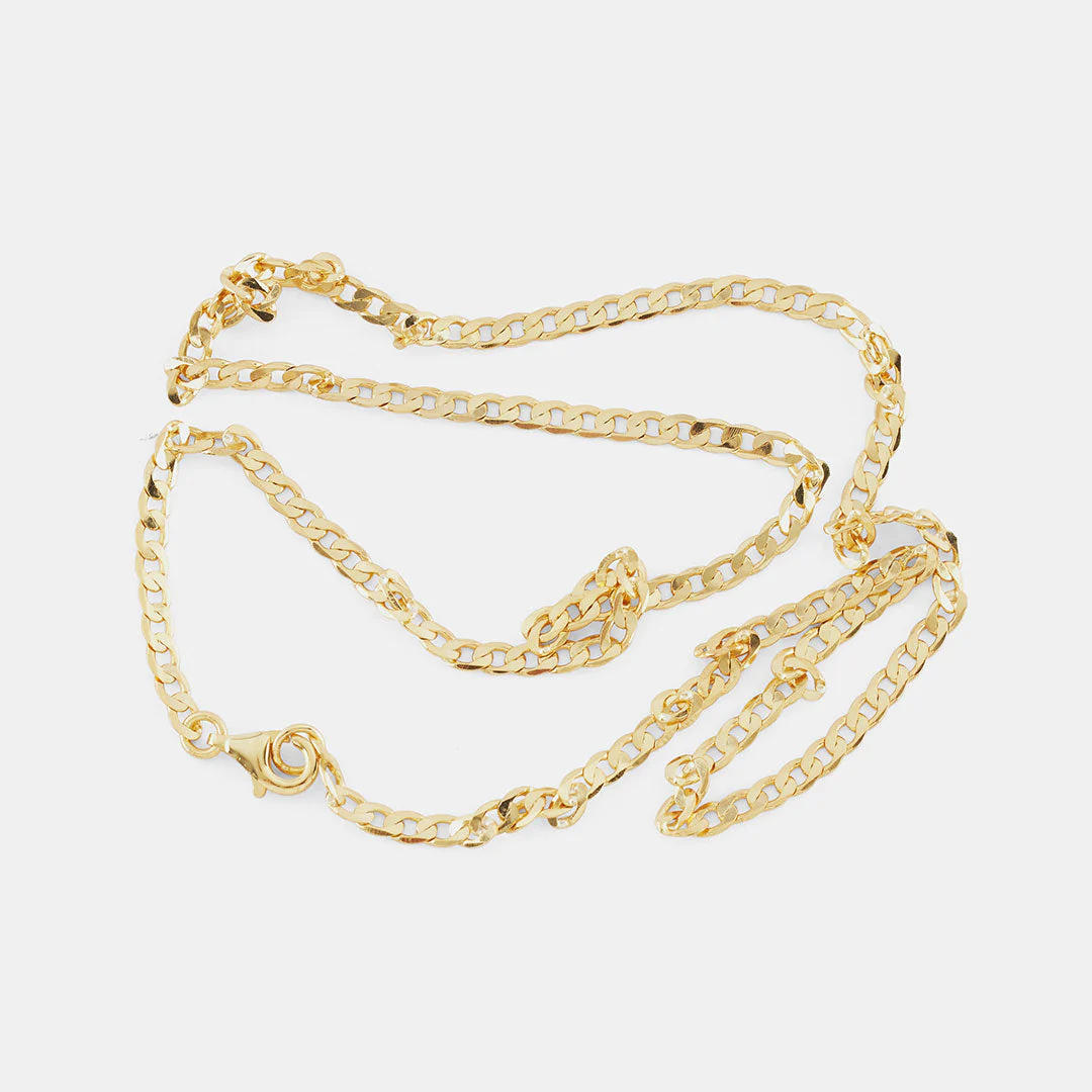 Gold Flat Cuban Chain - Image 5