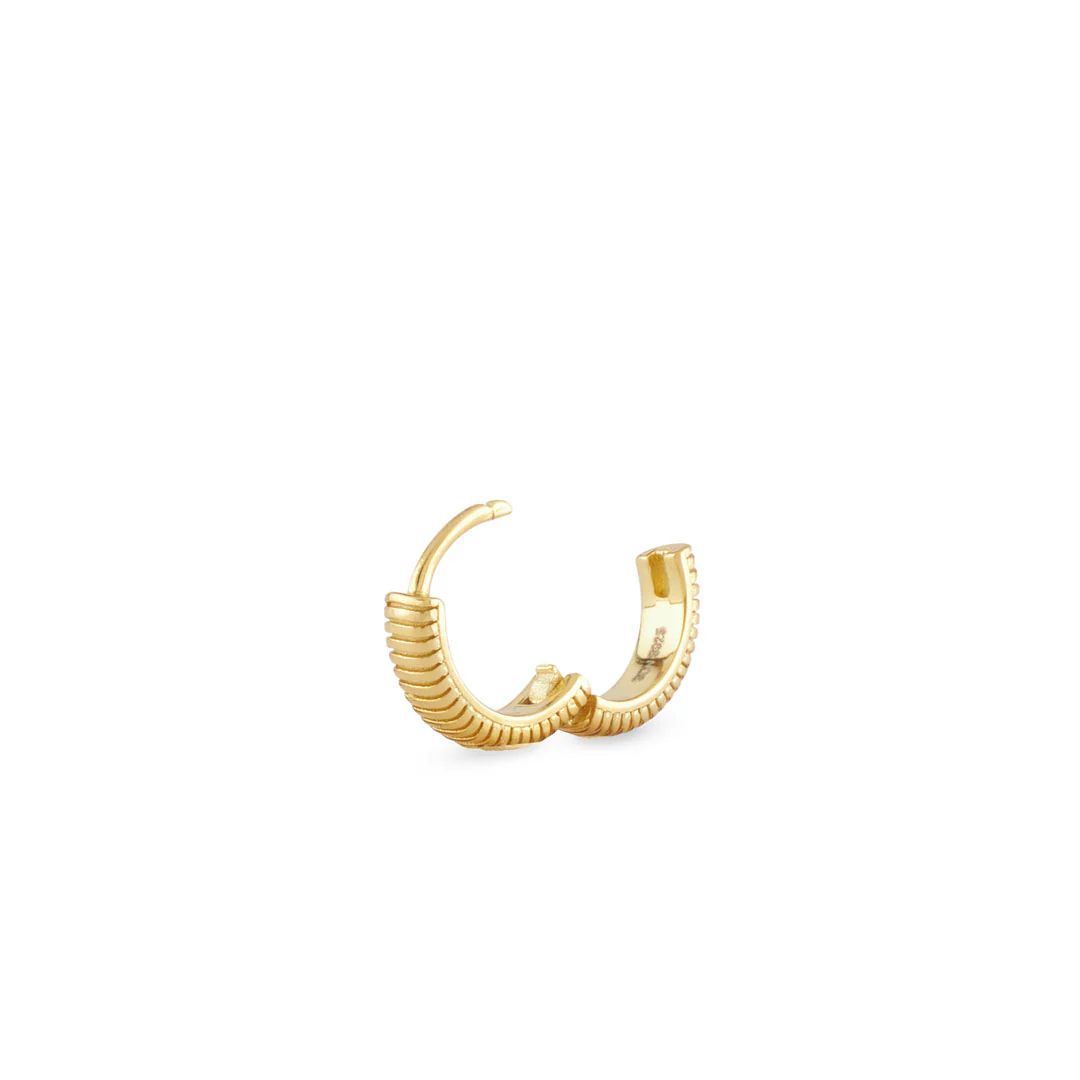 Gold Lasso Hoop Earring - Image 6
