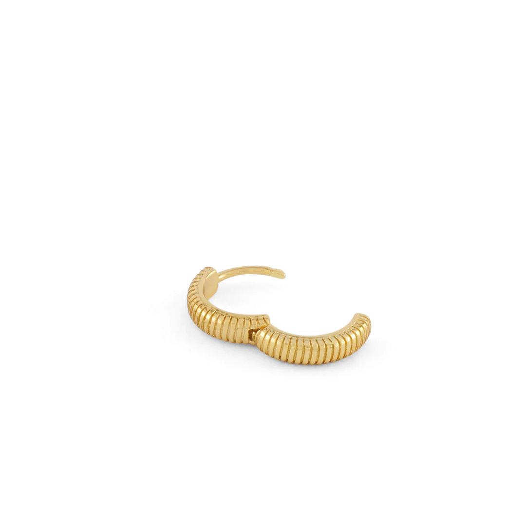 Gold Lasso Hoop Earring - Image 7
