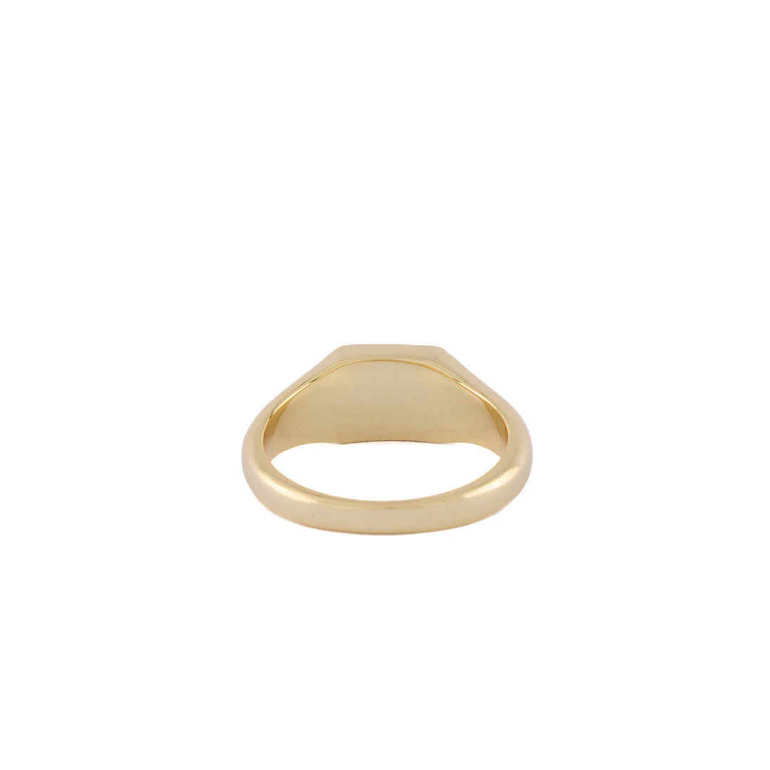 Gold Moss Agate Ring - Image 6