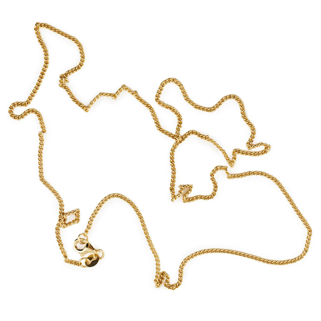 Gold 1.5mm Curb Chain - Image 5