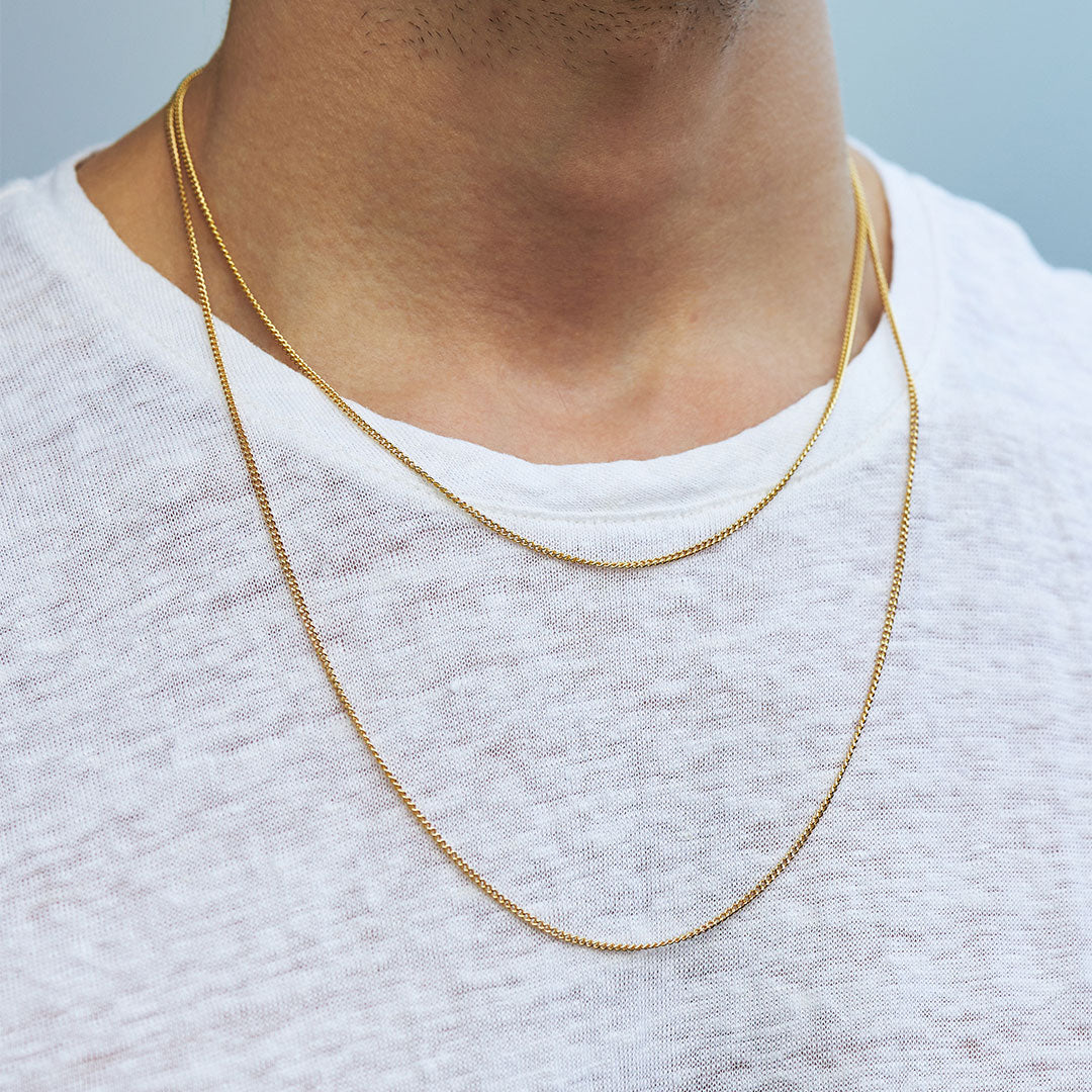 Gold 1.5mm Curb Chain - Image 6