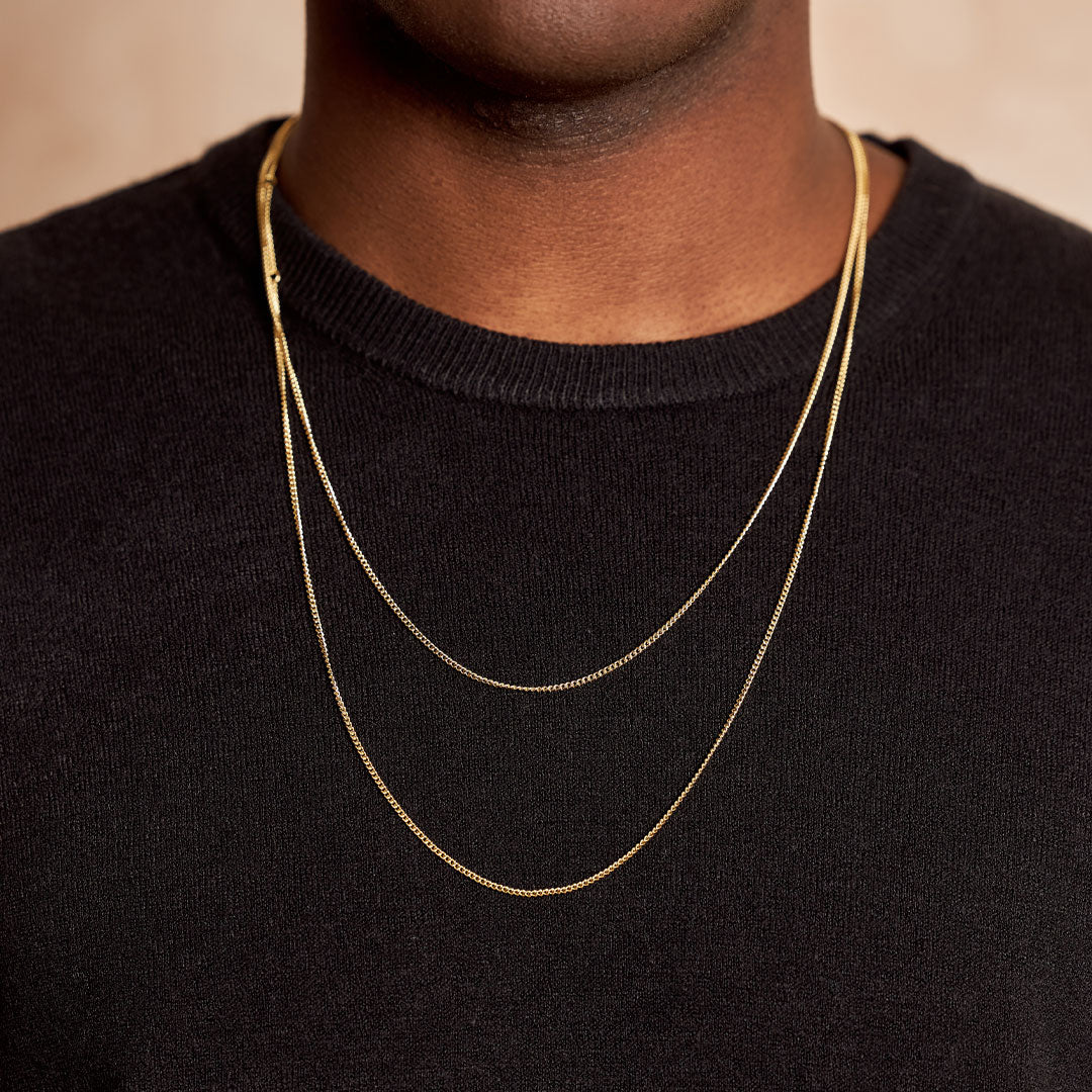 Gold 1.5mm Curb Chain - Image 7