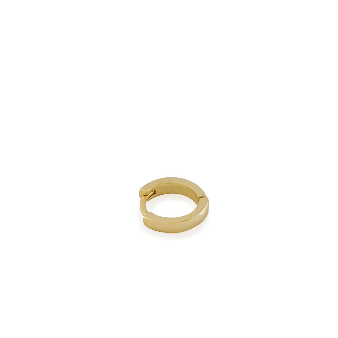 Gold Huggie Hoop Earring - Image 3