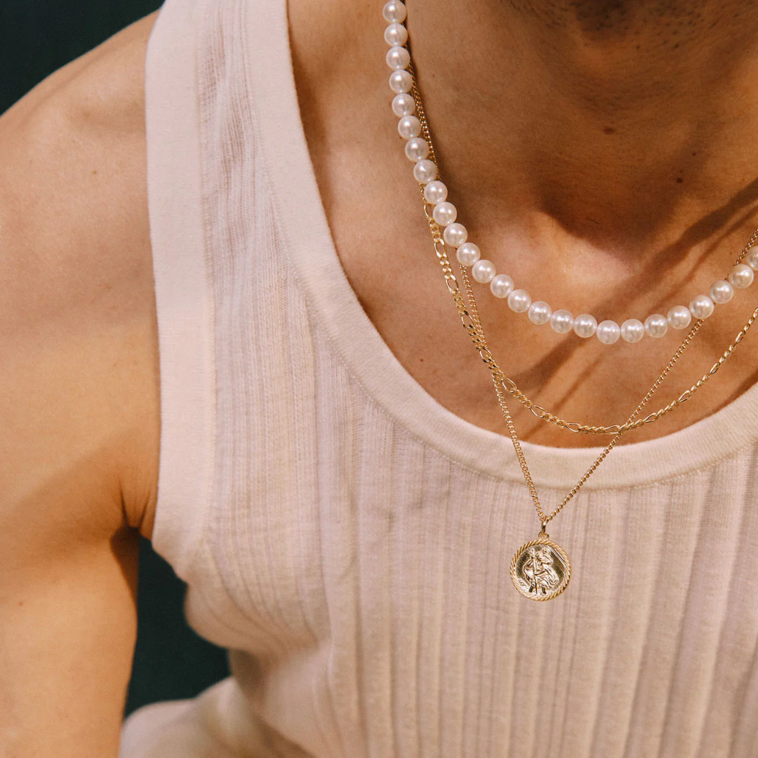 Gold St Christopher Necklace - Image 4