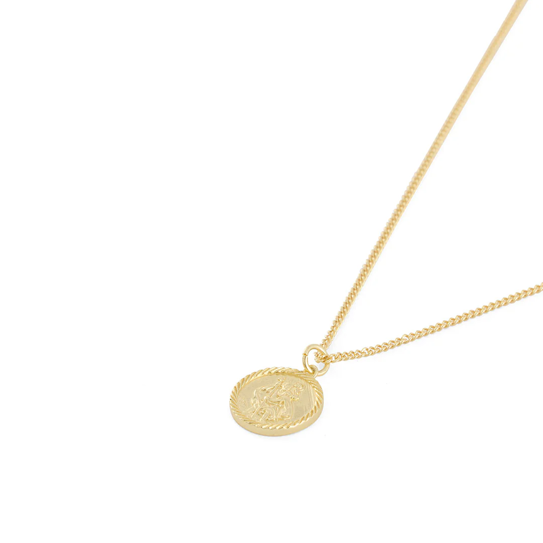 Gold St Christopher Necklace - Image 5