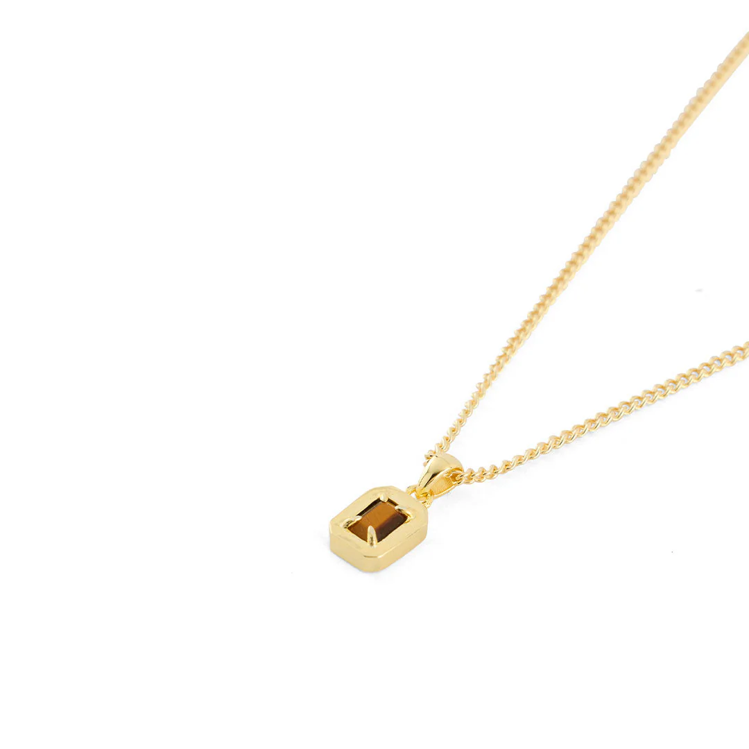 Gold Tigers Eye Blush Necklace - Image 2