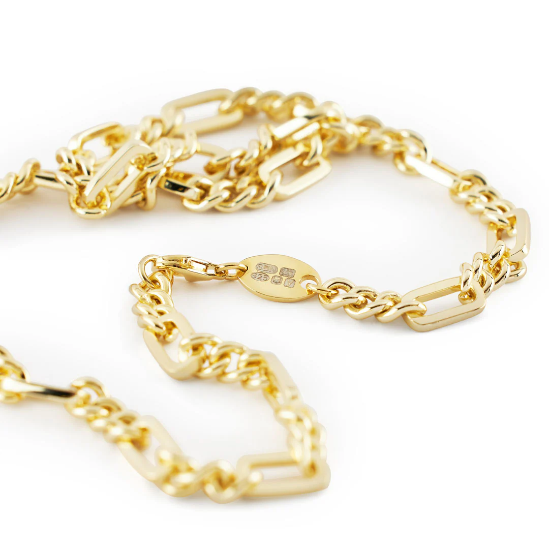 Gold Track Chain Necklace - Image 6