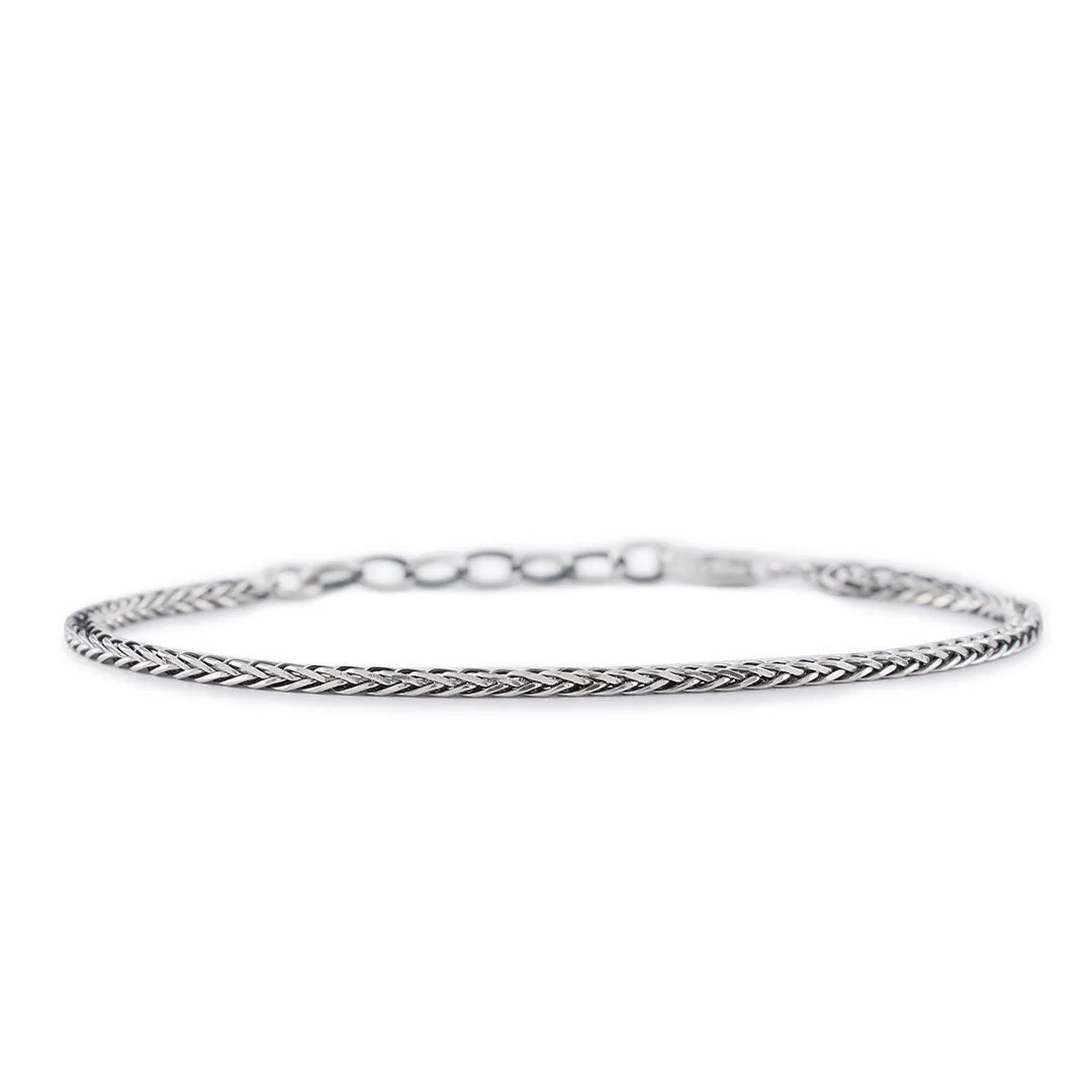 Silver 2.6mm Square Spiga Bracelet - Image 3