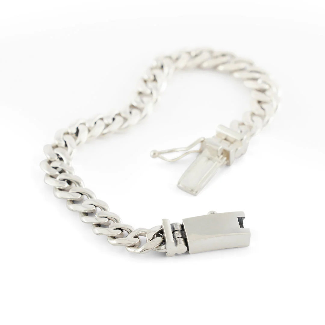 Silver 8mm Curb Bracelet - Image 7