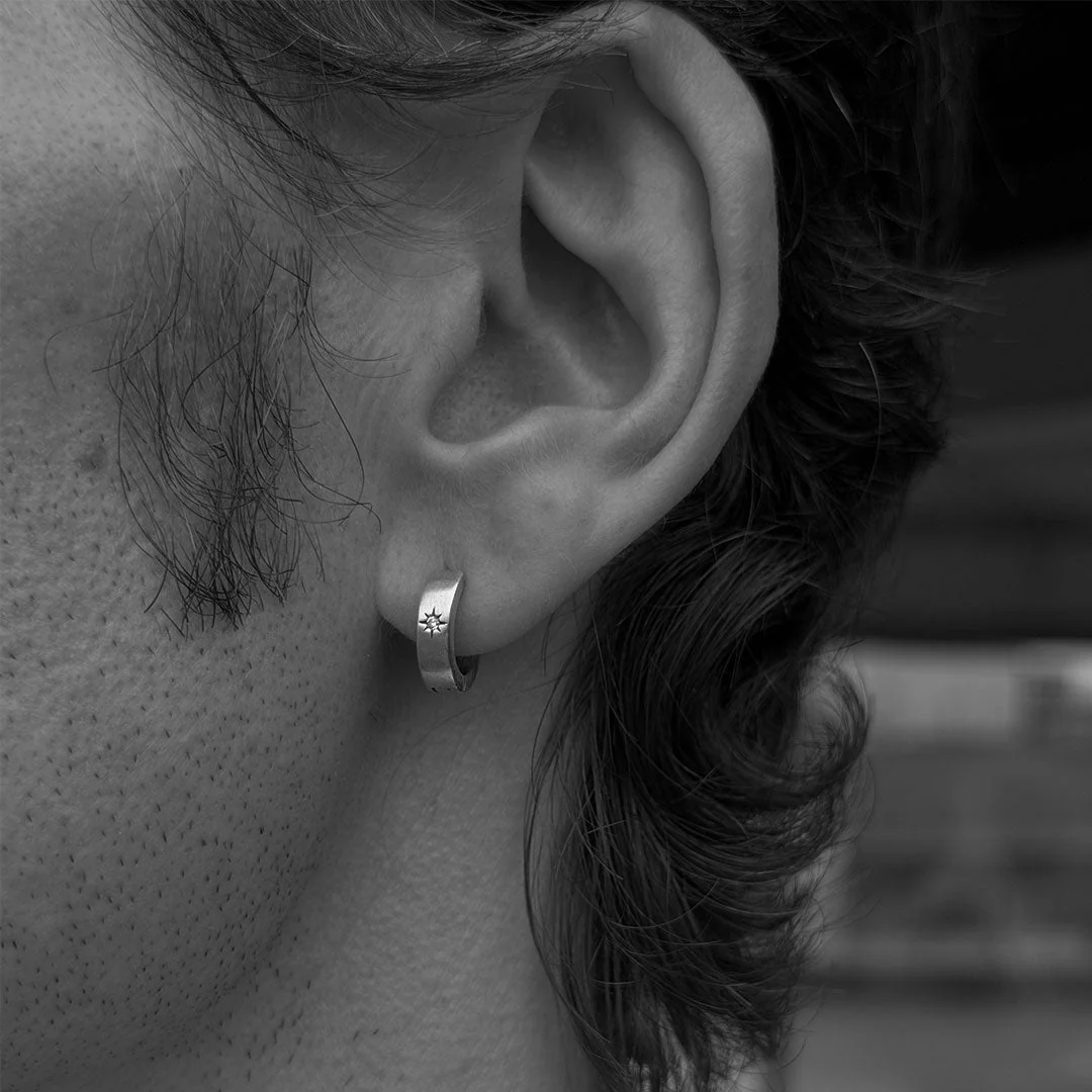 Silver Asteria Hoop Earring - Image 4