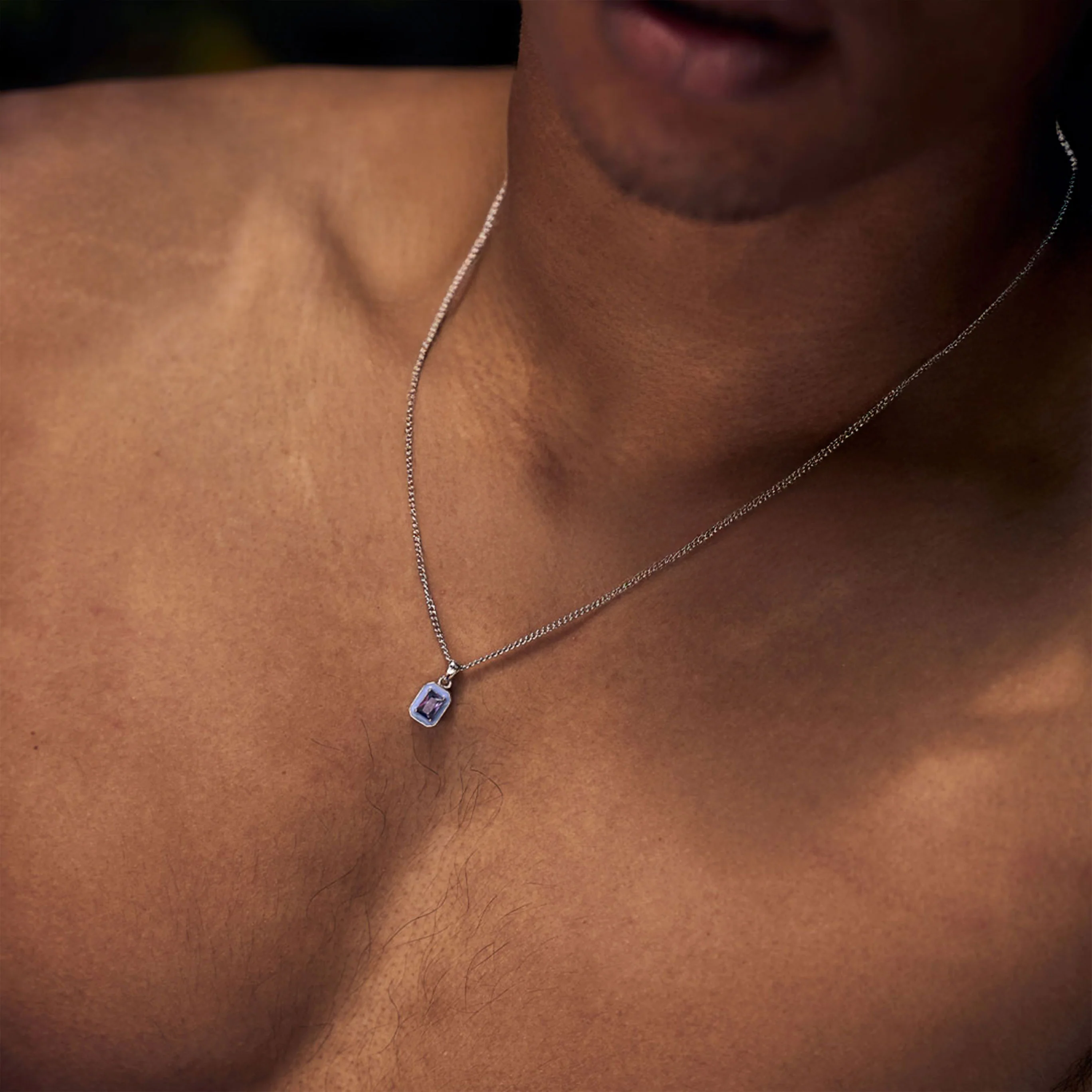Silver Purple Blush Necklace - Image 4