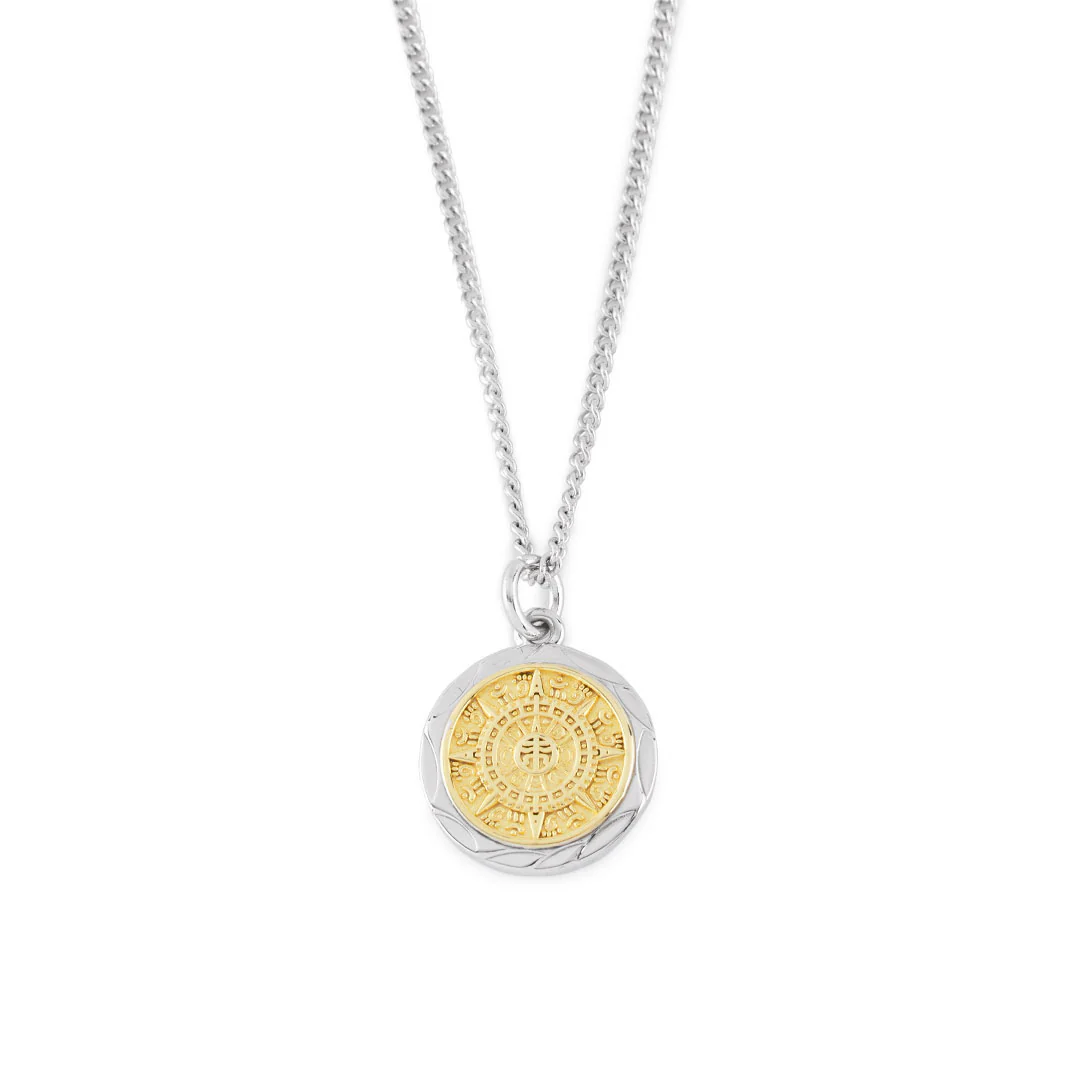 Silver Compass Necklace - Image 3