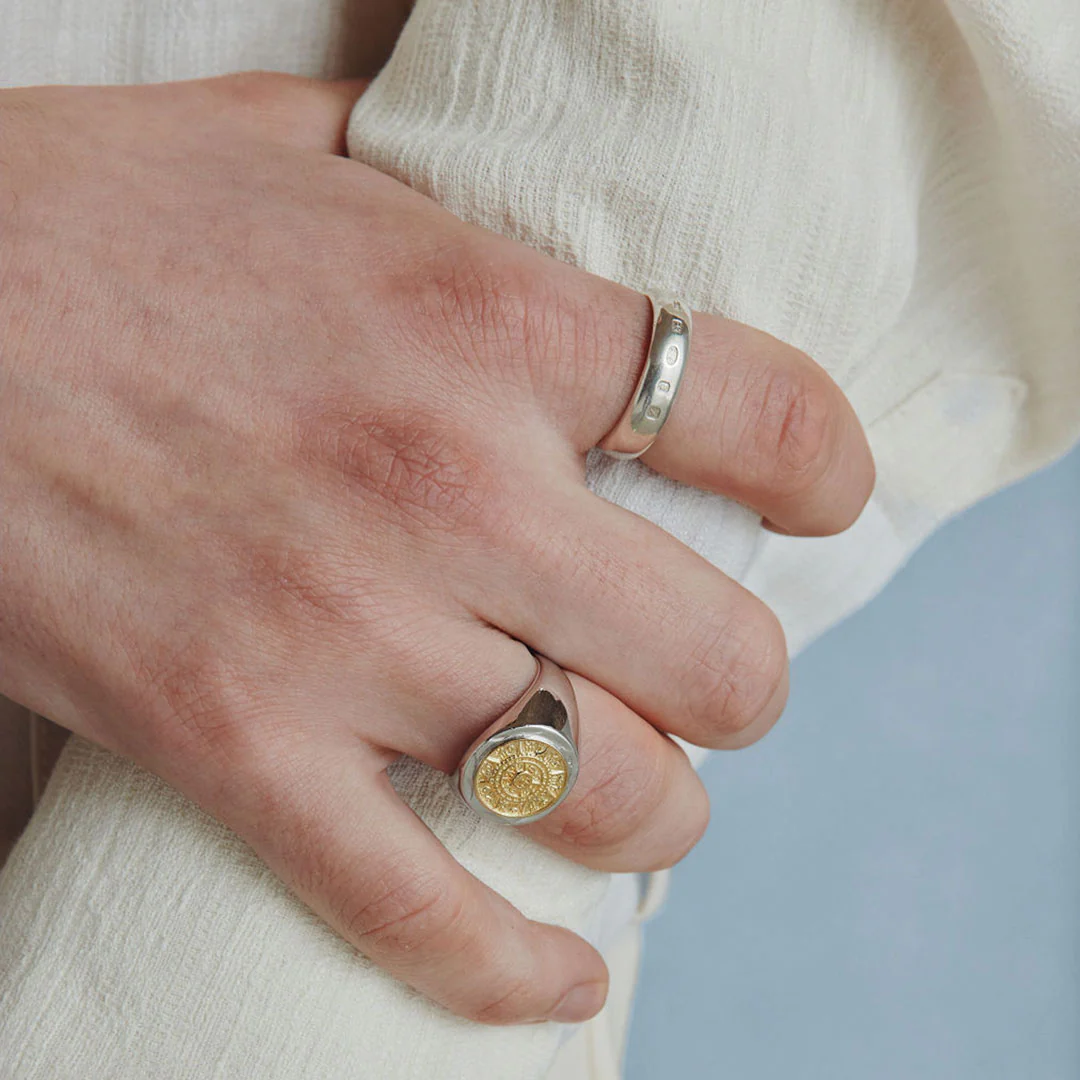 Silver Compass Ring - Image 7