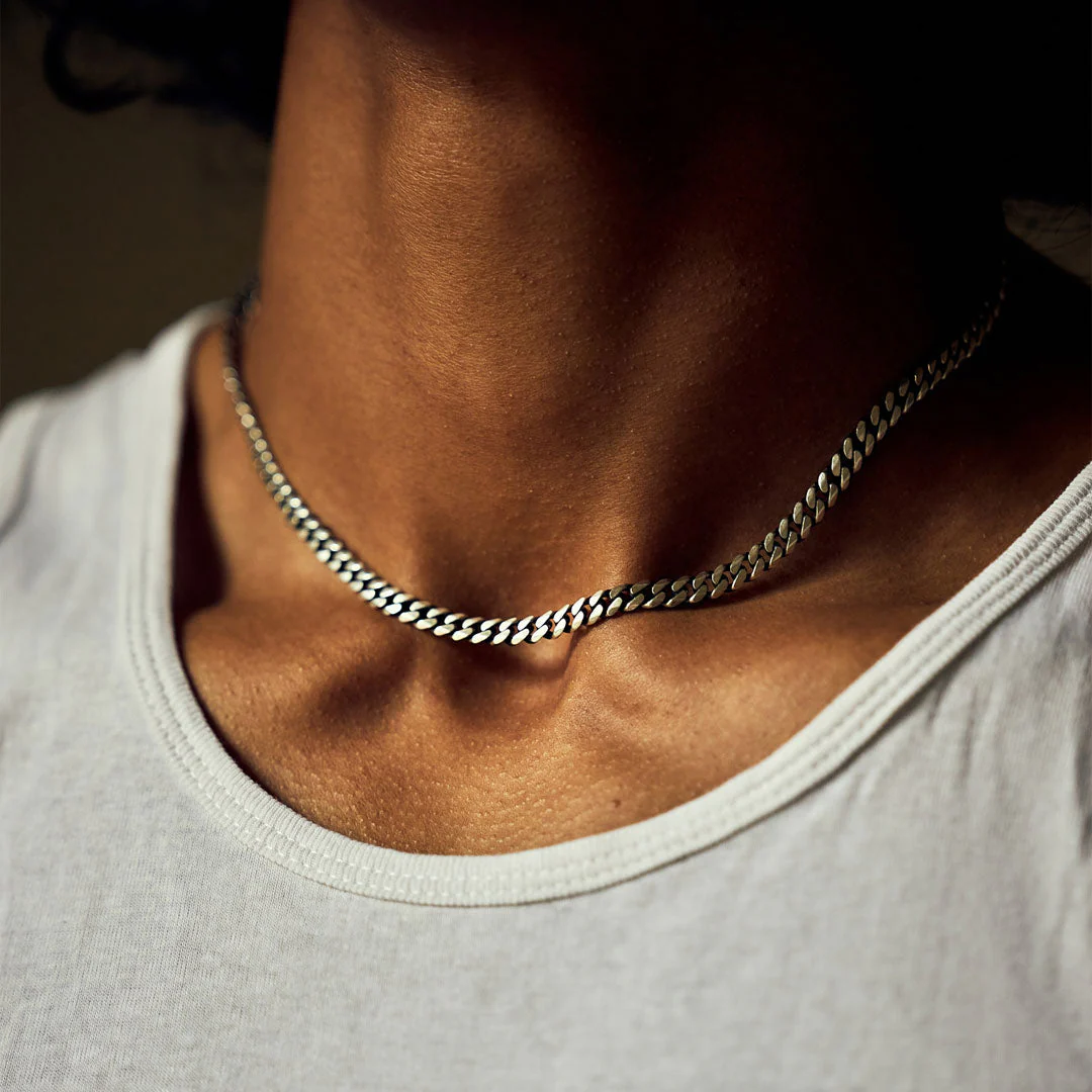 Silver 5mm Curb Chain - Image 4