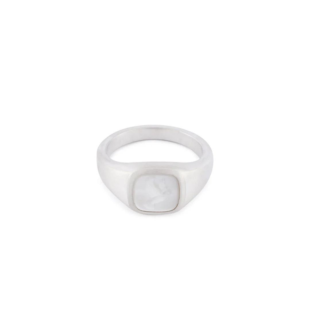 Silver Dove Cameo Ring - Image 3