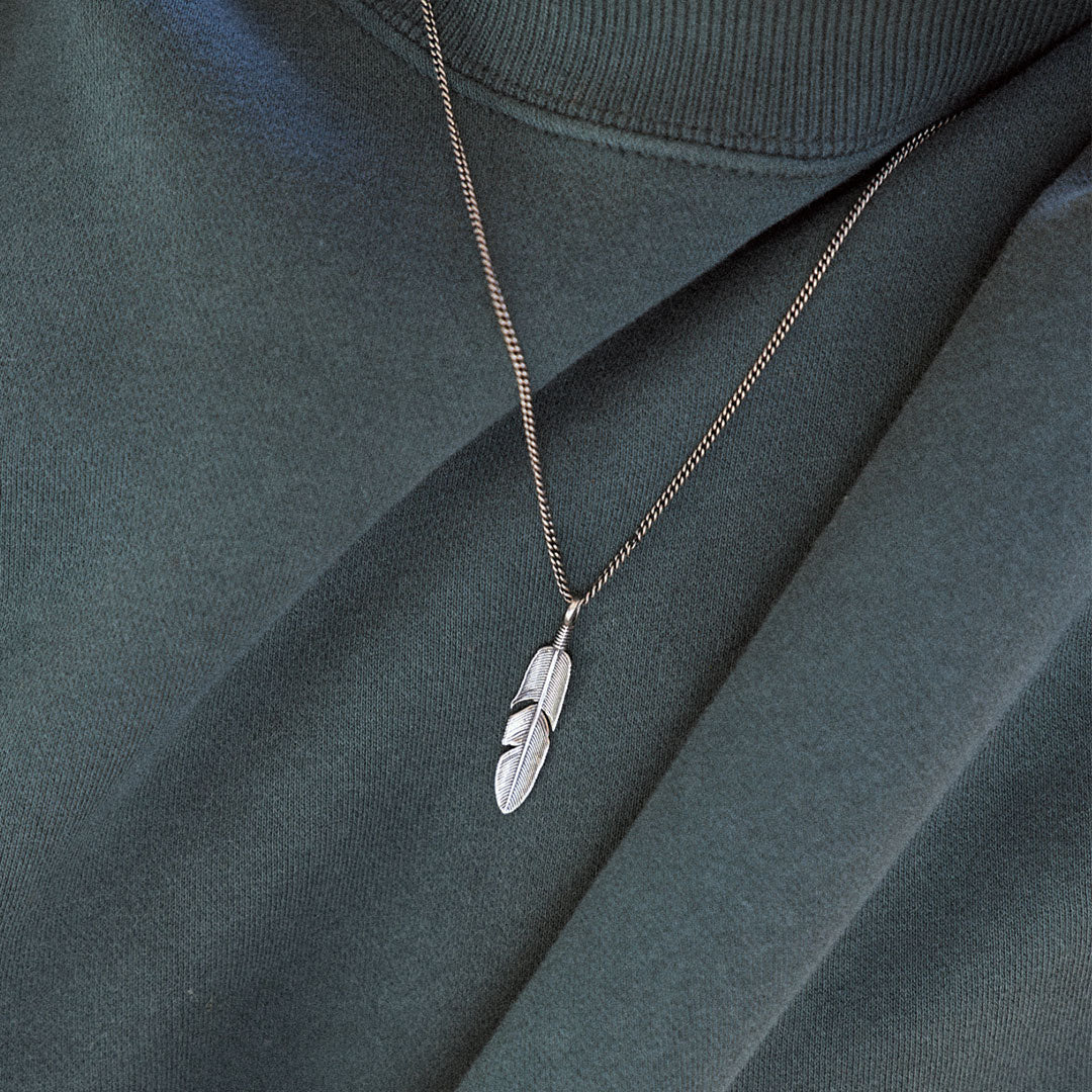 Silver Ethereal Feather Necklace - Image 7