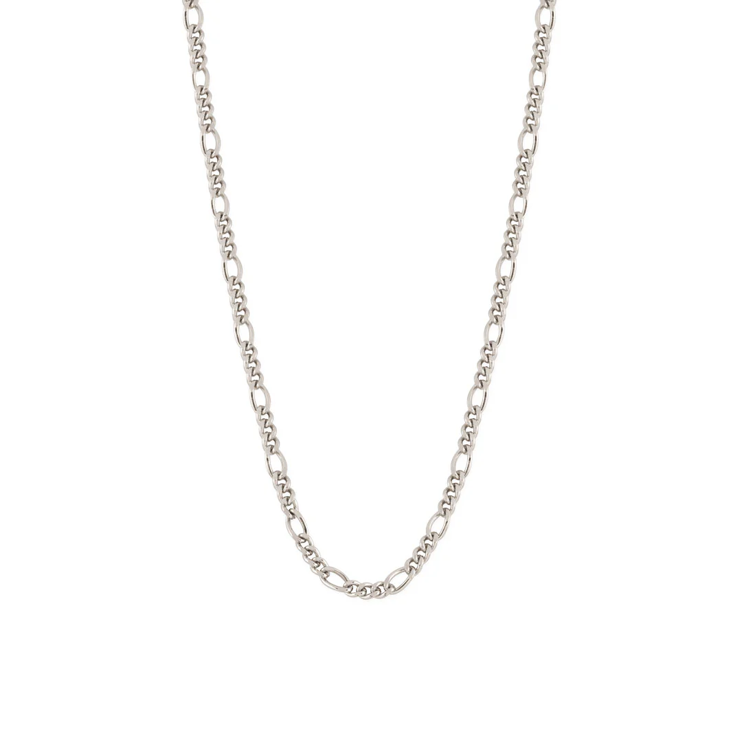 Silver Figaro Chain - Image 3