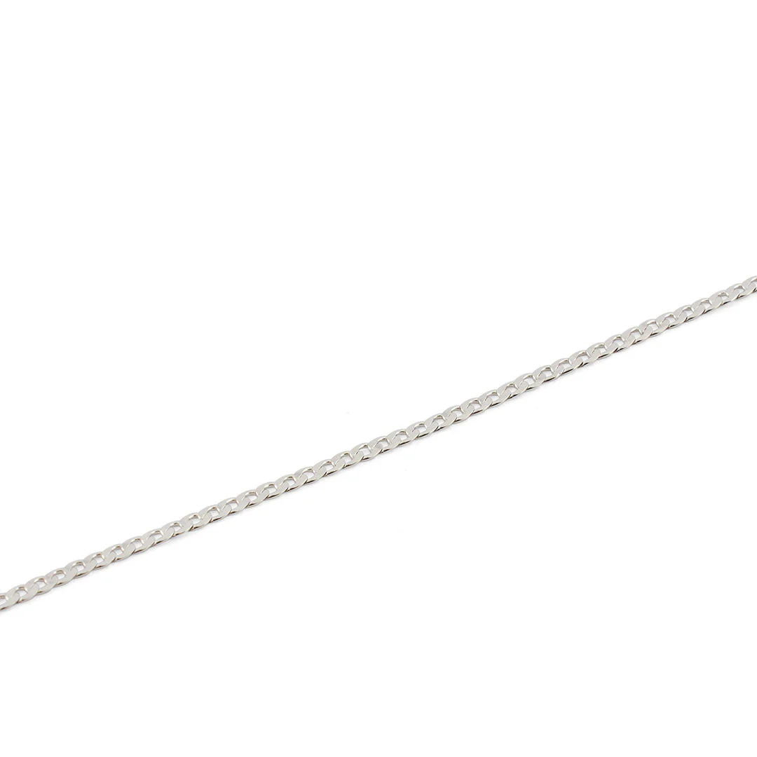 Silver Flat Cuban Chain - Image 4