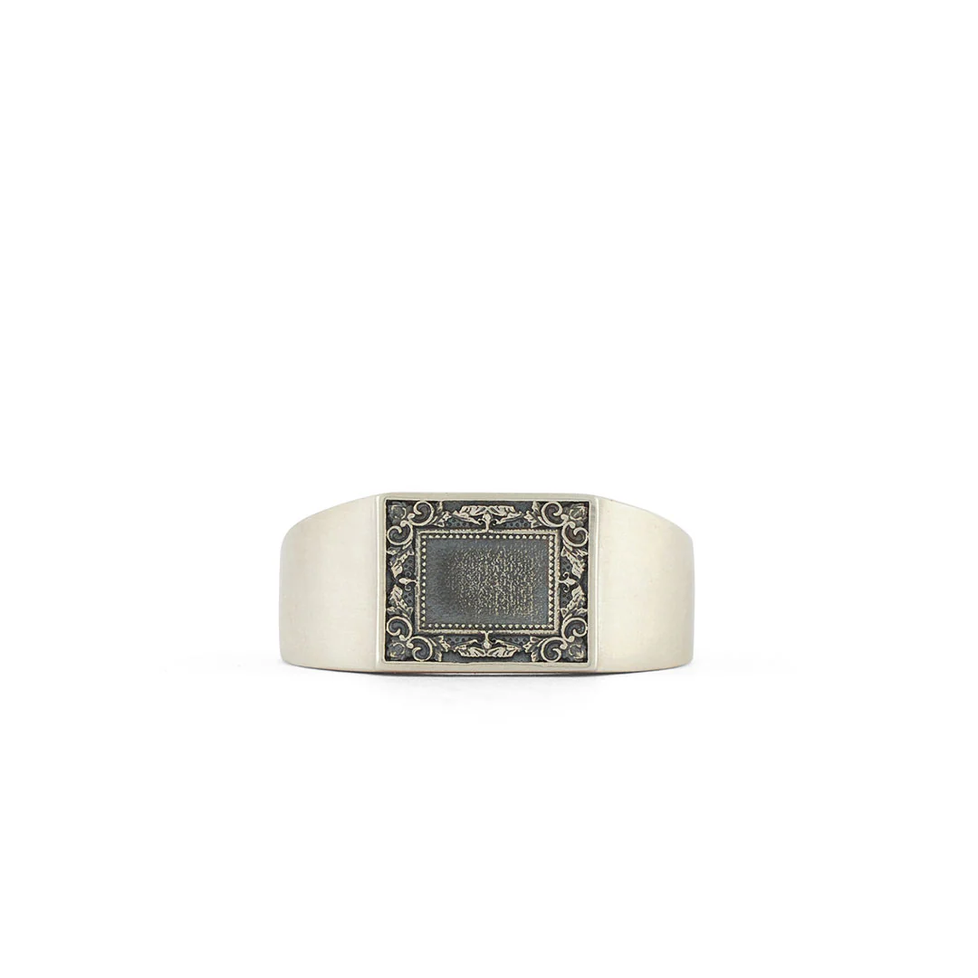 Silver Frame Ring - Image 3
