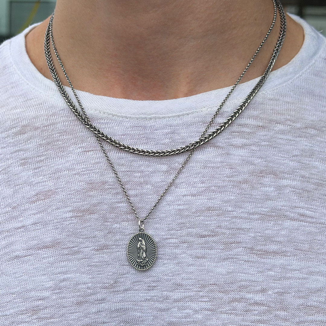 Silver Guadalupe Necklace - Image 4