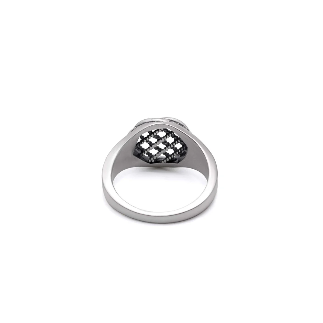 Silver Interlock Ring - Image 5