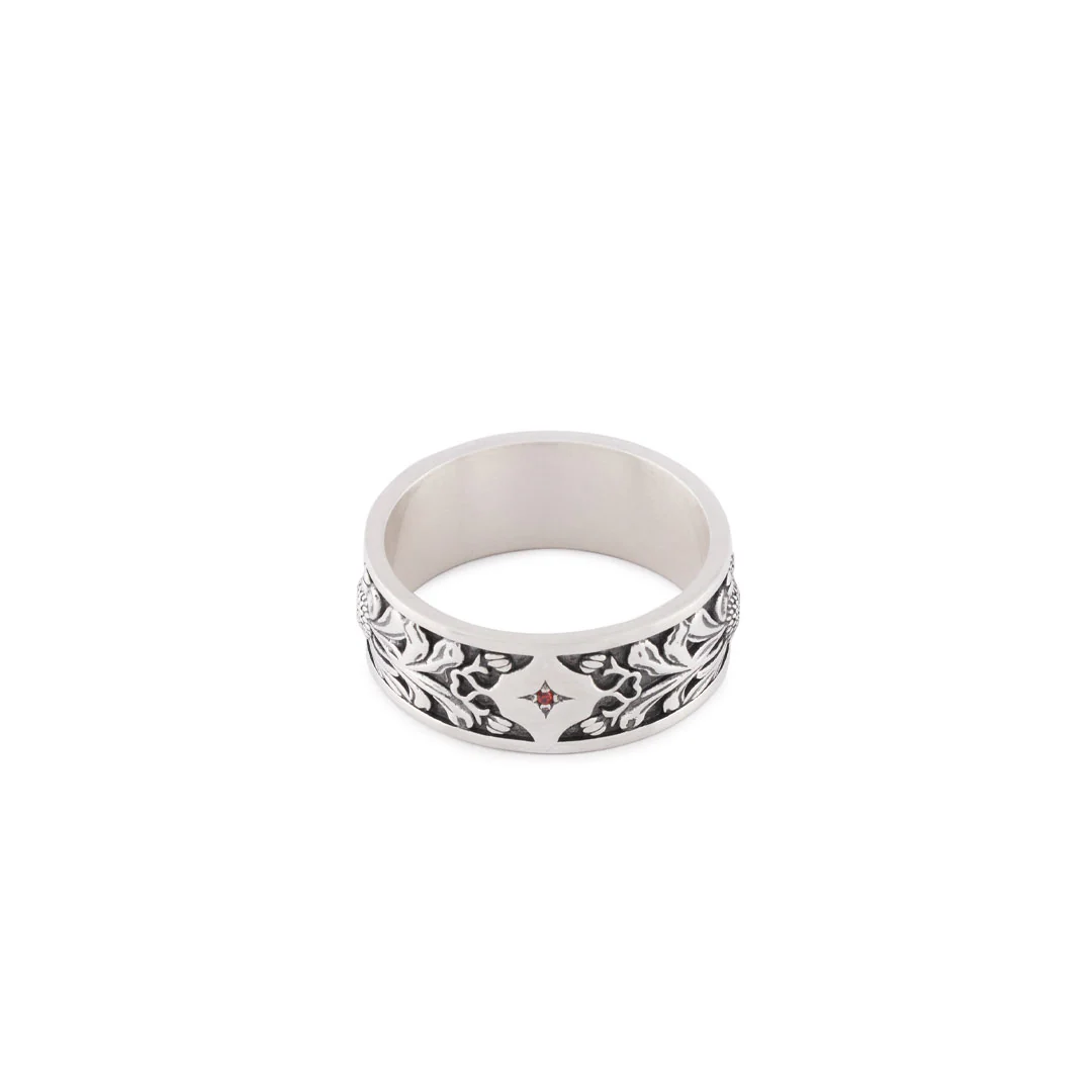 Silver Kabuto Ring - Image 3
