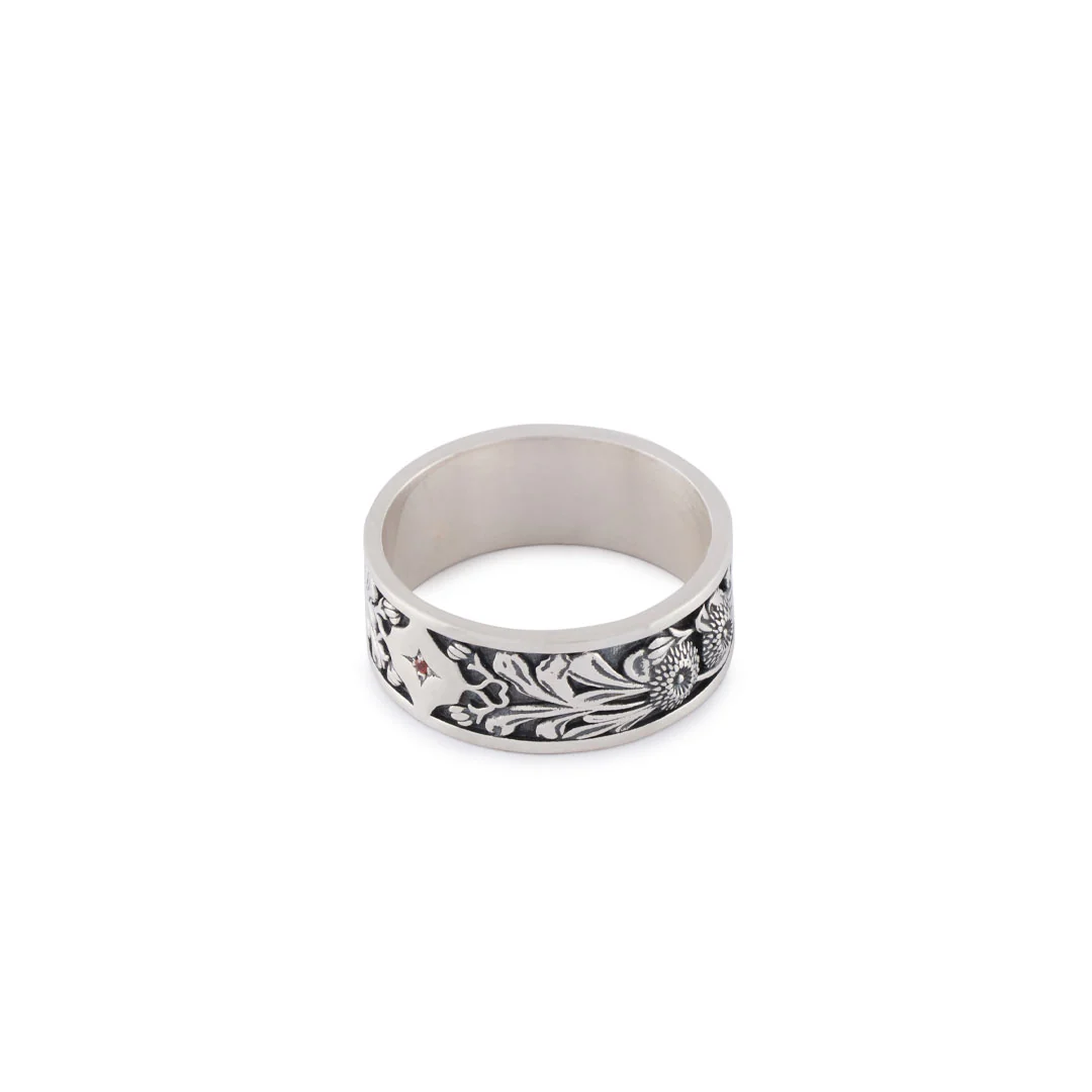 Silver Kabuto Ring - Image 6