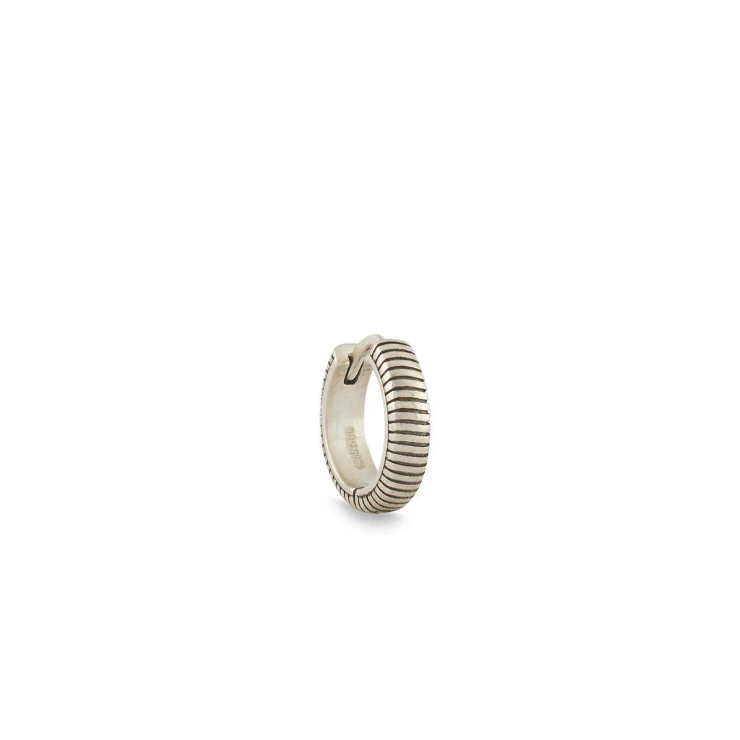 Silver Lasso Hoop Earring - Image 5