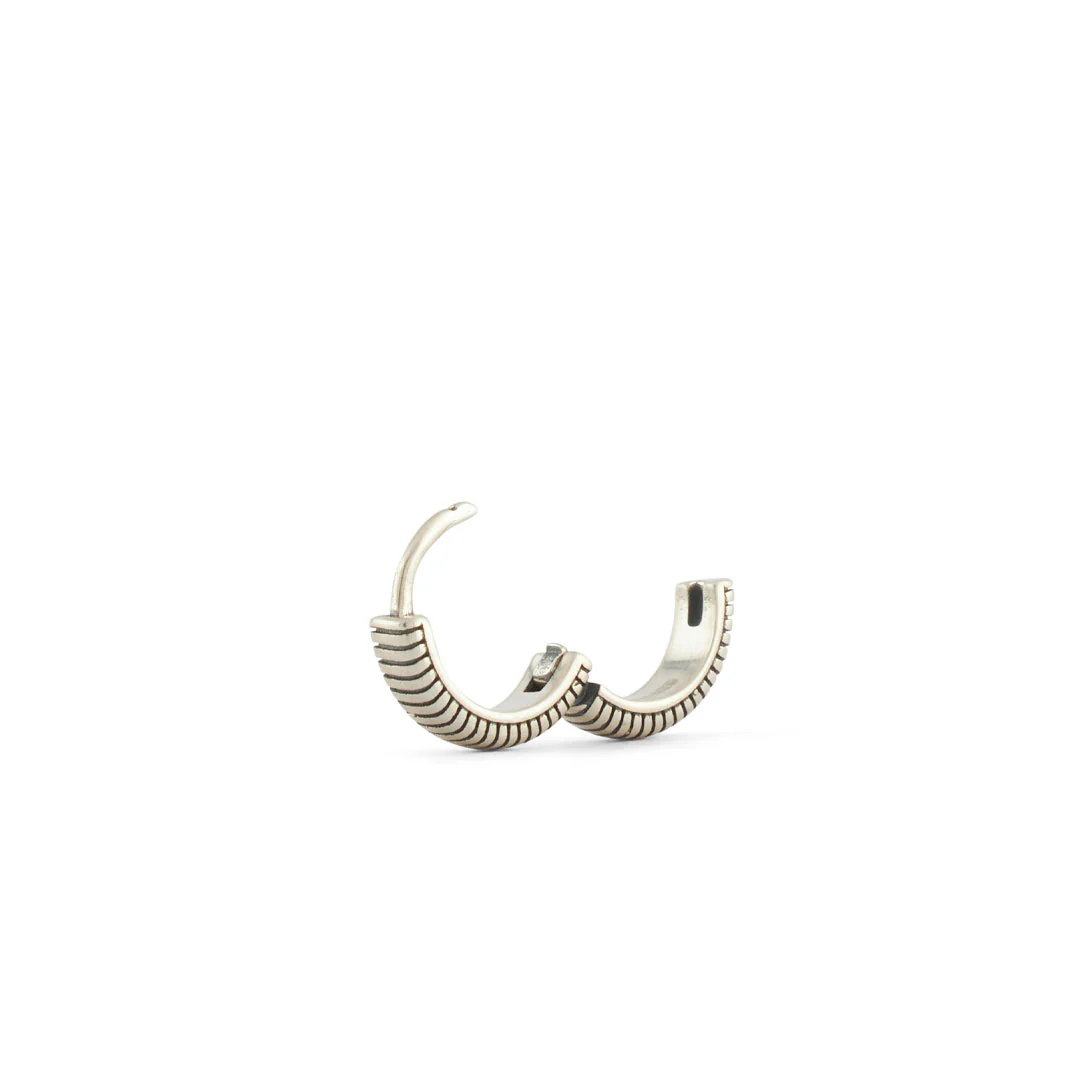 Silver Lasso Hoop Earring - Image 6
