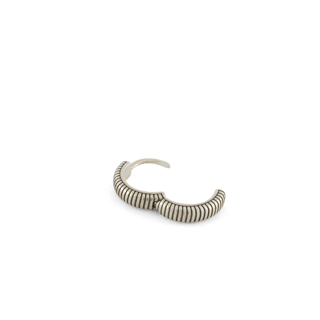 Silver Lasso Hoop Earring - Image 7