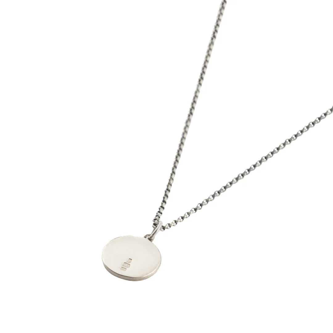Silver Minimal Hallmark Necklace - Image 5
