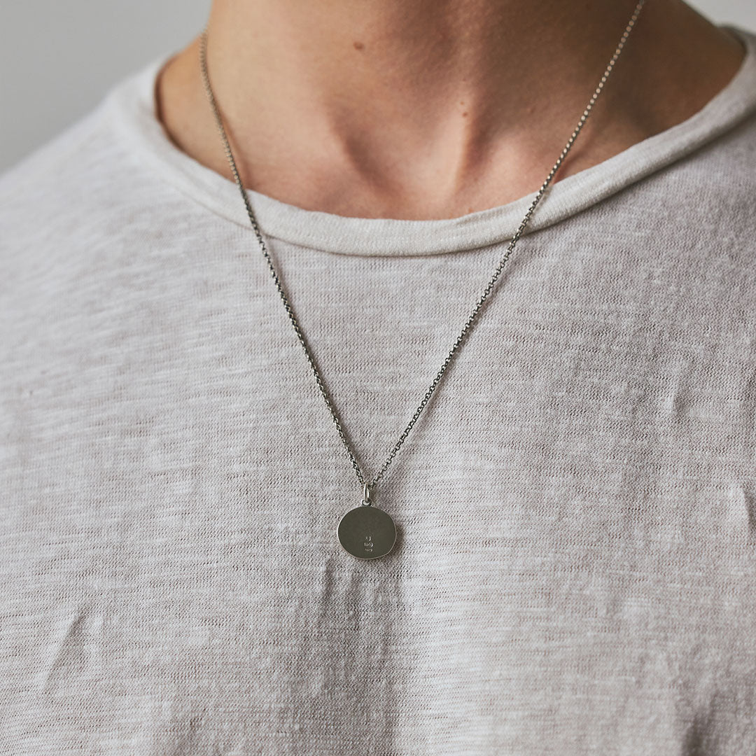 Silver Minimal Hallmark Necklace - Image 6