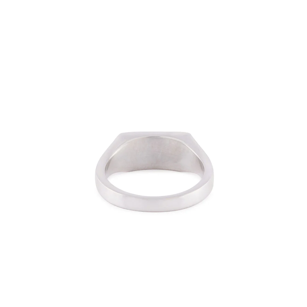Silver Mother of Pearl Rectangle Ring - Image 6