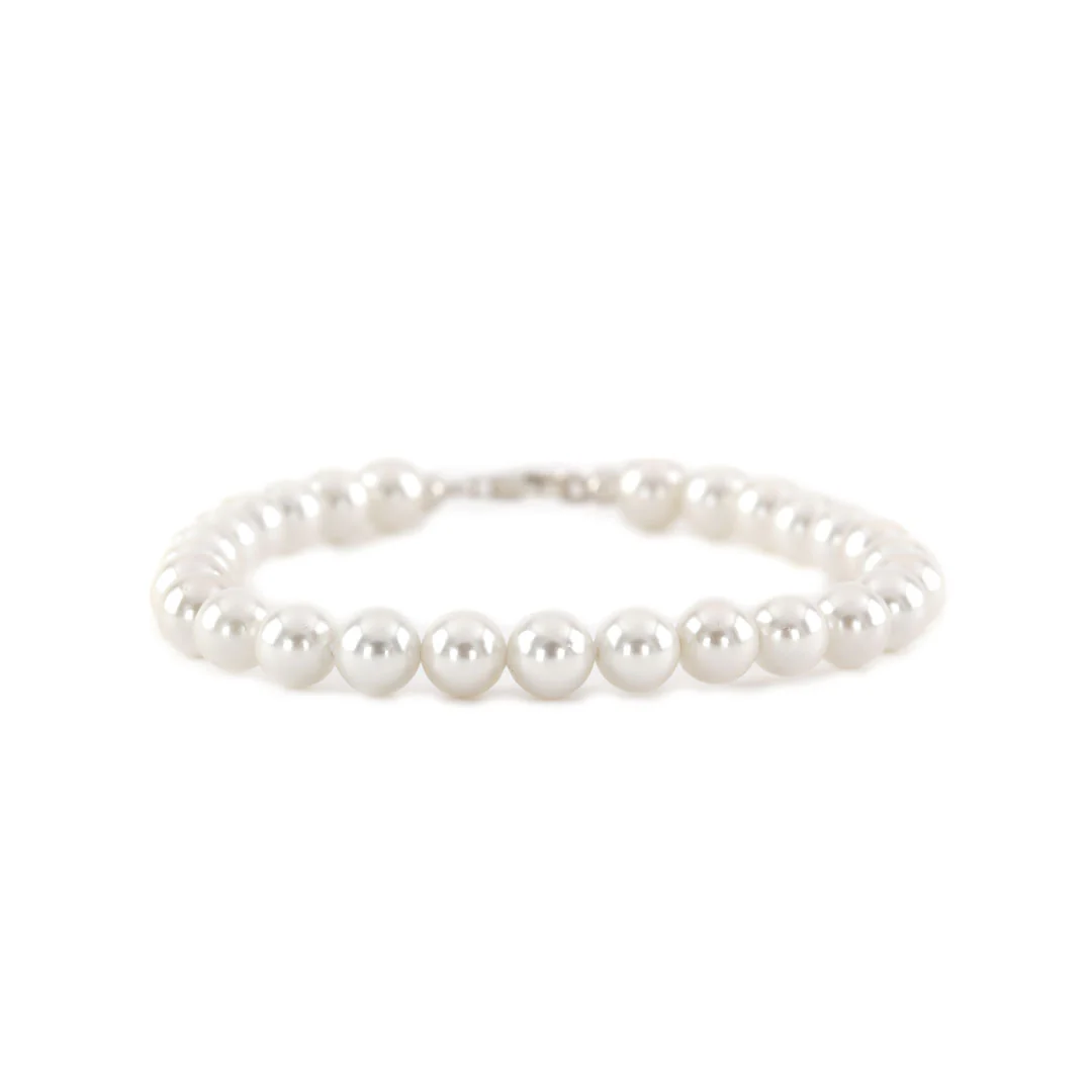 Silver Pearl Bracelet - Image 3