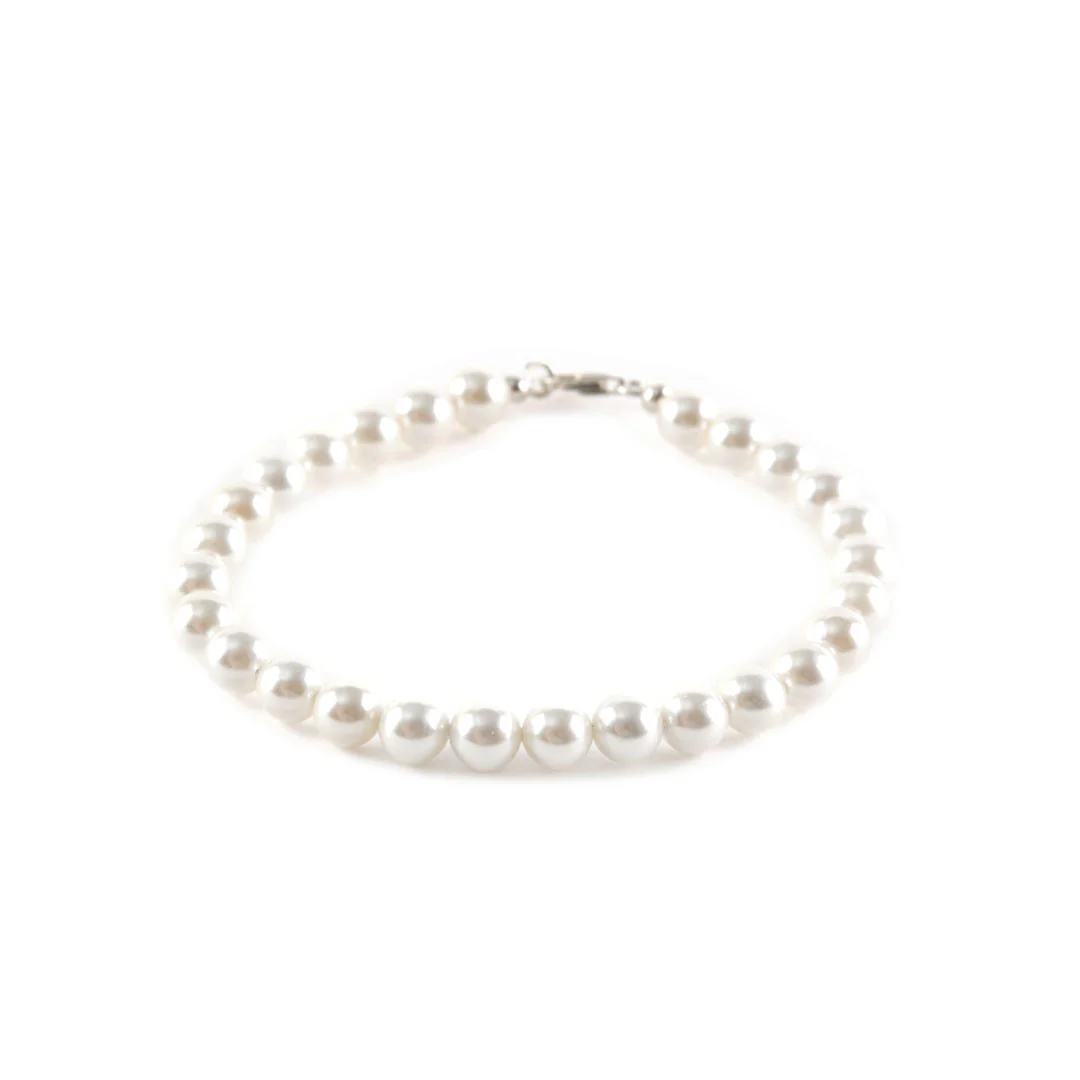 Silver Pearl Bracelet - Image 6