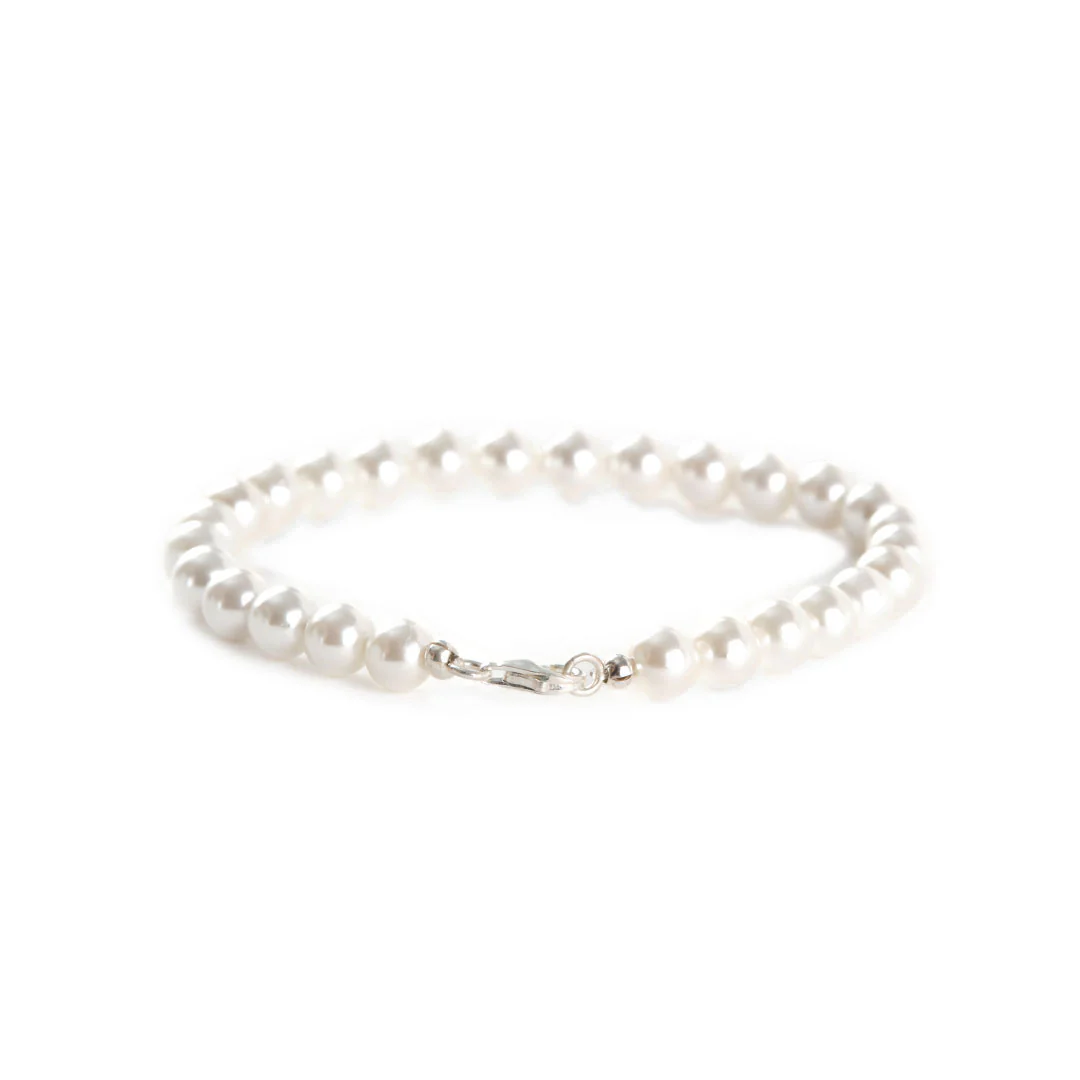 Silver Pearl Bracelet - Image 7
