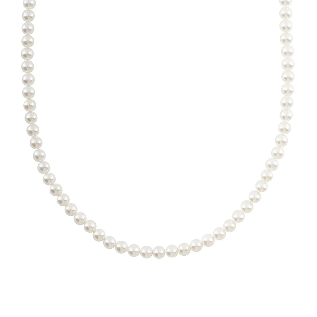 Silver Pearl Necklace - Image 3