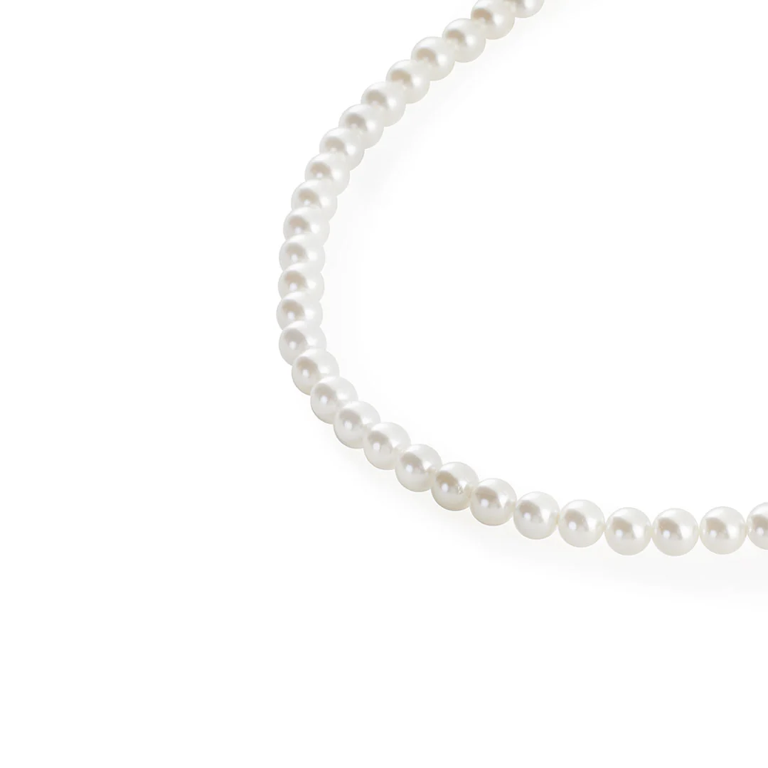 Silver Pearl Necklace - Image 5