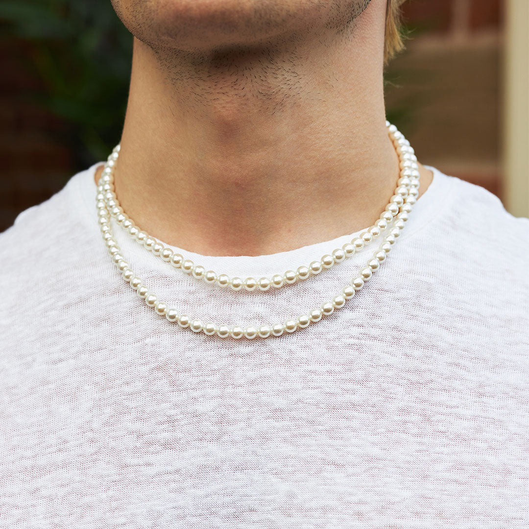 Silver Pearl Necklace - Image 7