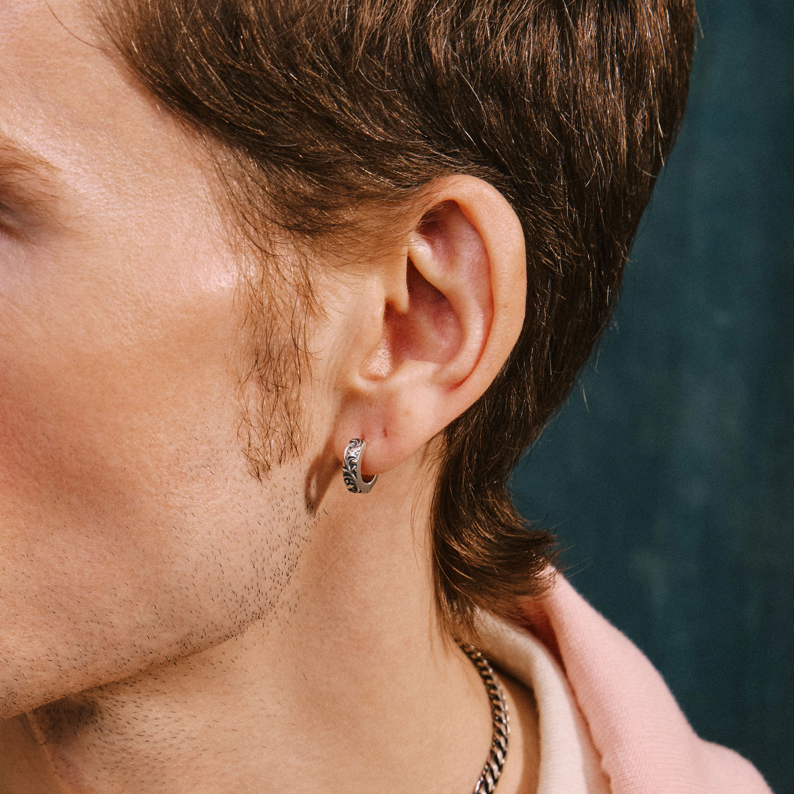 Silver Pergola Hoop Earring - Image 4