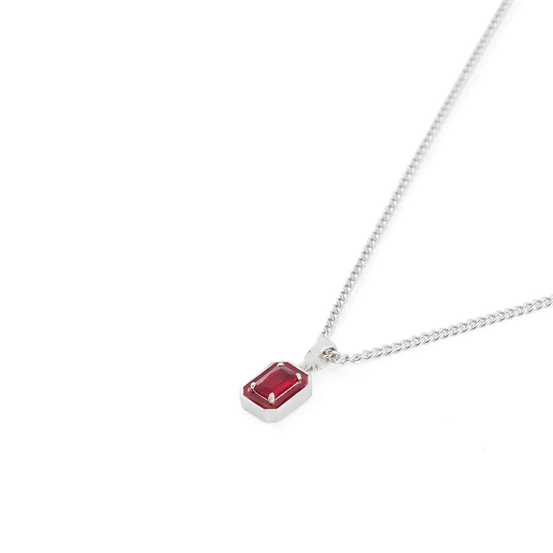 Silver Red Blush Necklace - Image 5