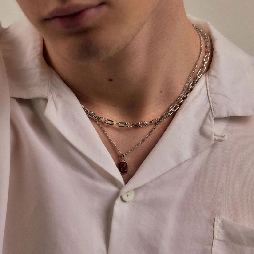 Silver Red Blush Necklace - Image 7