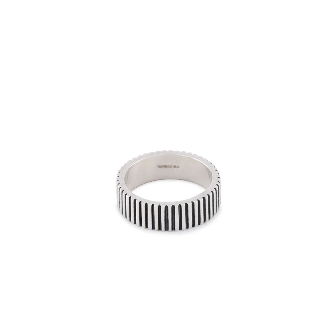 Silver Ridge Band Ring - Image 3