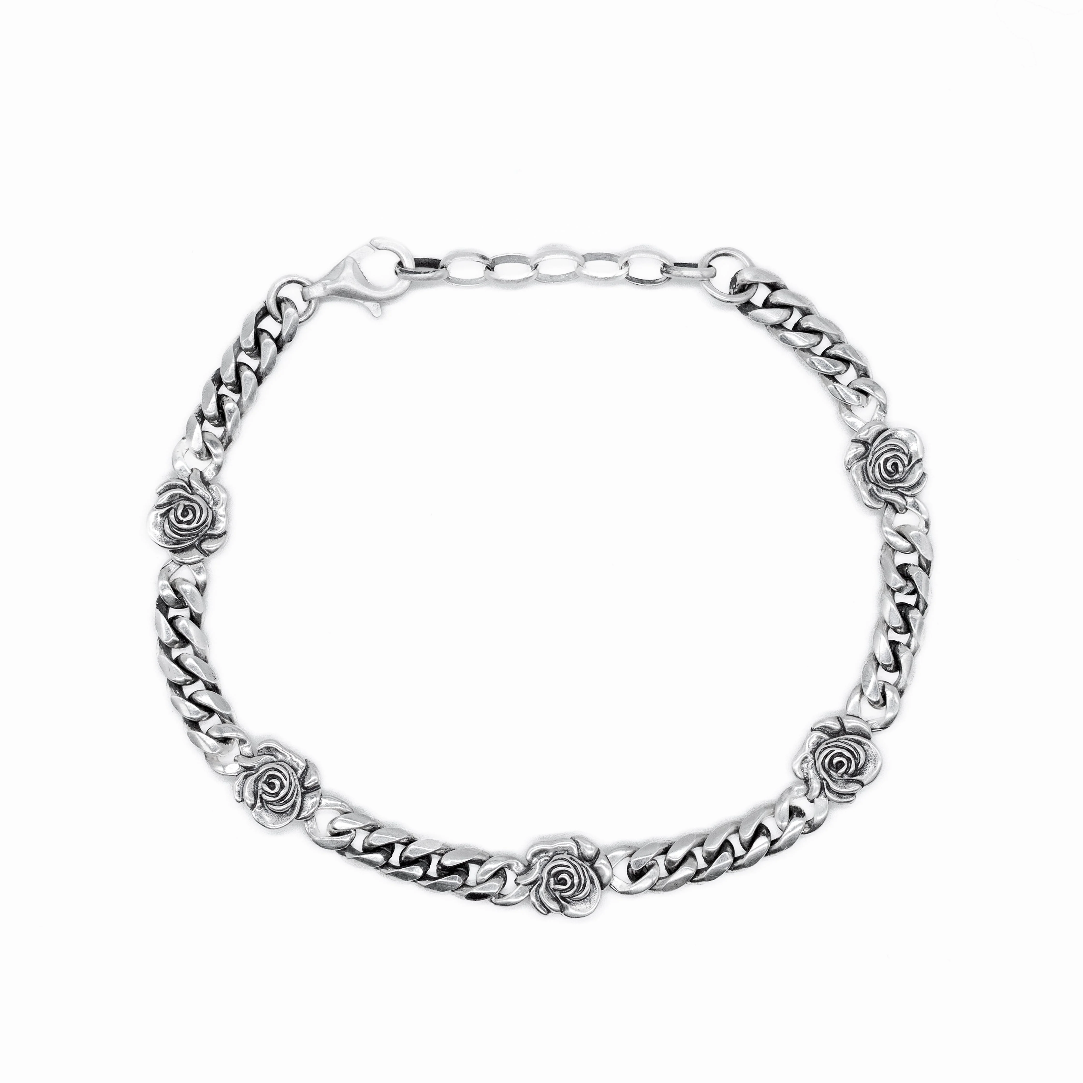 Silver Rose Bracelet - Image 5